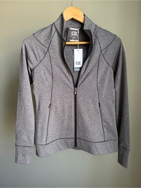 Cutter & Buck Women's Heather Gray Full-Zip Jacket NWT
